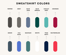 Load image into Gallery viewer, Custom Art Embroidered on Premium Crewneck Sweatshirt