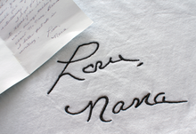 Load image into Gallery viewer, Custom Handwriting Embroidered on Premium Crewneck Sweatshirt