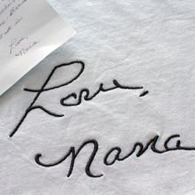 Load image into Gallery viewer, Custom Handwriting Embroidered on Premium Hoodie