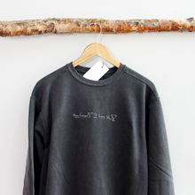Load image into Gallery viewer, Custom Handwriting Embroidered on Premium Crewneck Sweatshirt