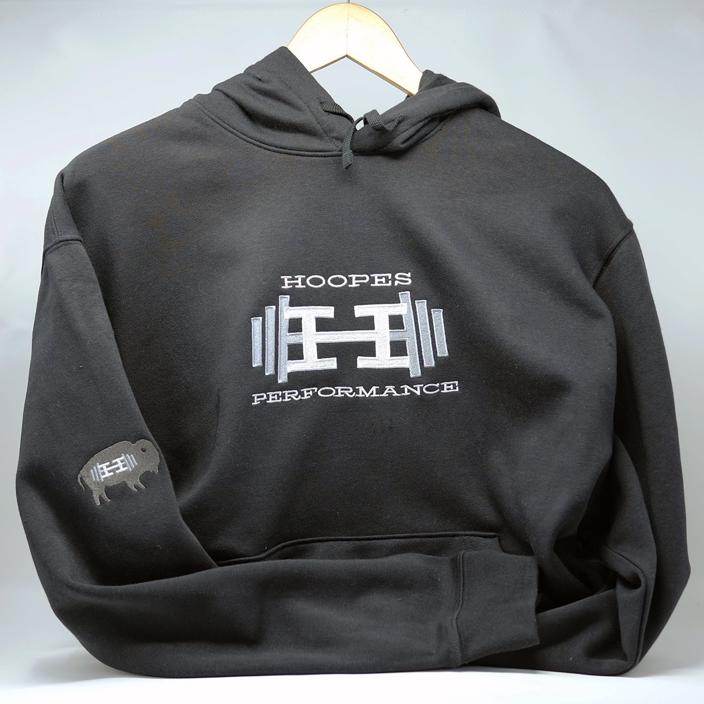 Custom Art Embroidered on Basic Hoodie