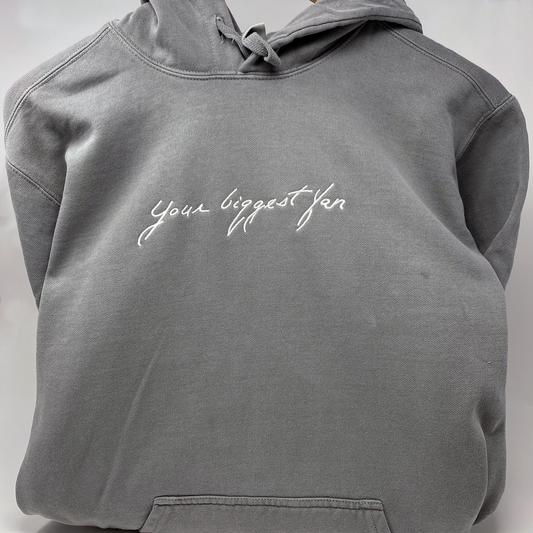 Handwriting Embroidered Hoodie
