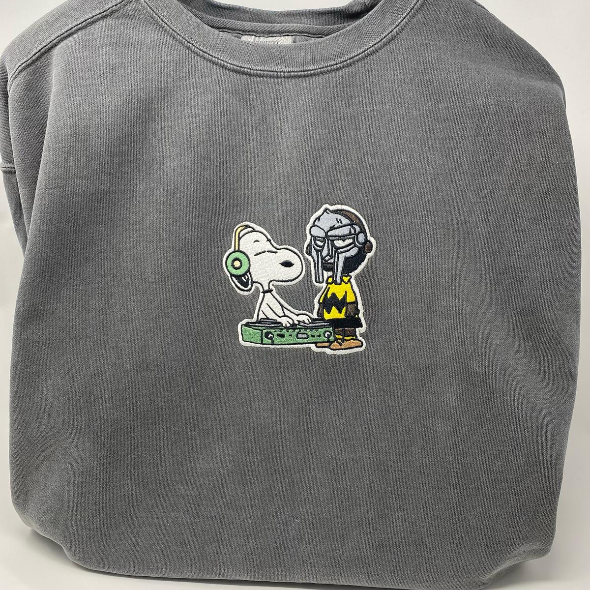Kids' Drawing Embroidered Crewneck Sweatshirt