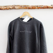 Load image into Gallery viewer, Custom Handwriting Embroidered on Premium Crewneck Sweatshirt

