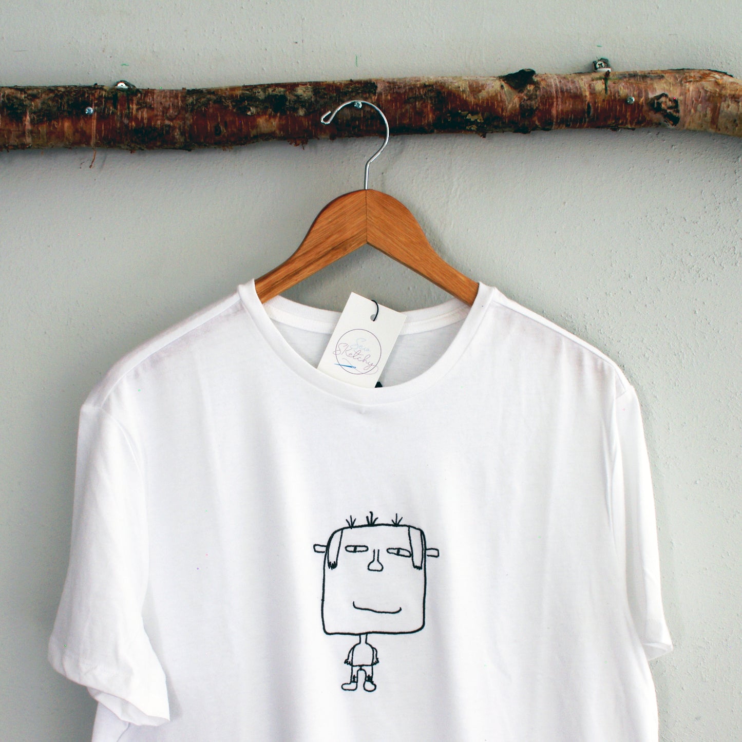 Custom Art Embroidered T-Shirt