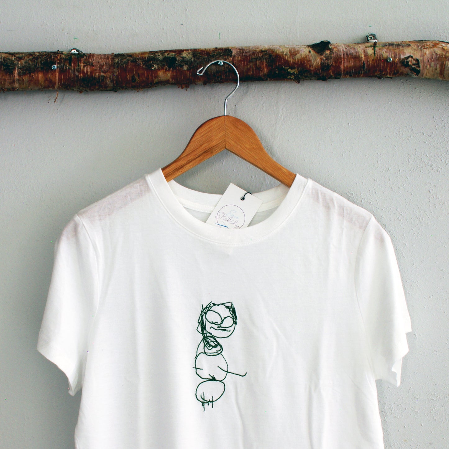 Custom Art Embroidered T-Shirt