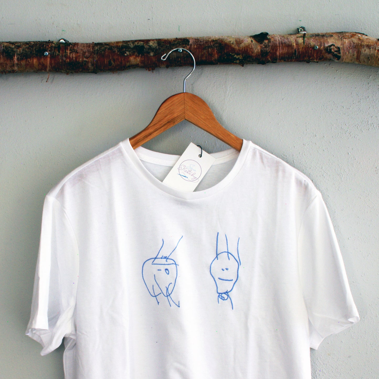 Custom Art Embroidered T-Shirt