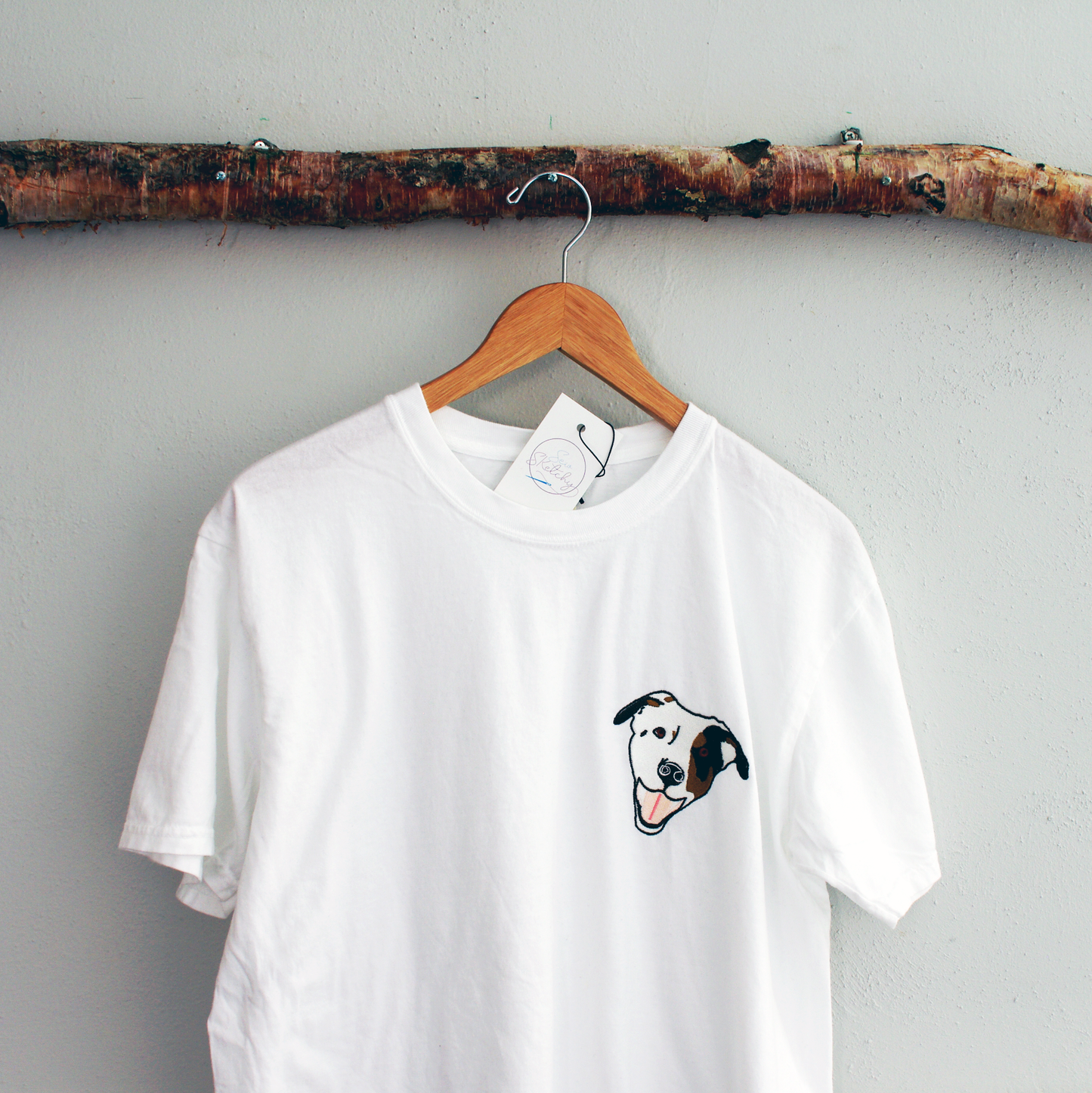Custom Art Embroidered T-Shirt